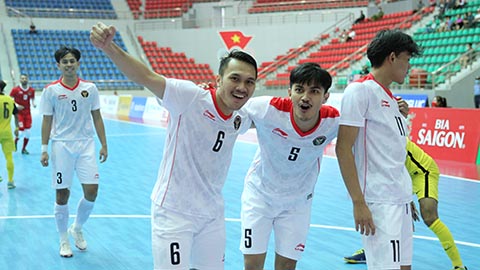Đánh bại Malaysia, ĐT futsal Indonesia vượt mặt ĐT futsal Việt Nam lên ngôi đầu